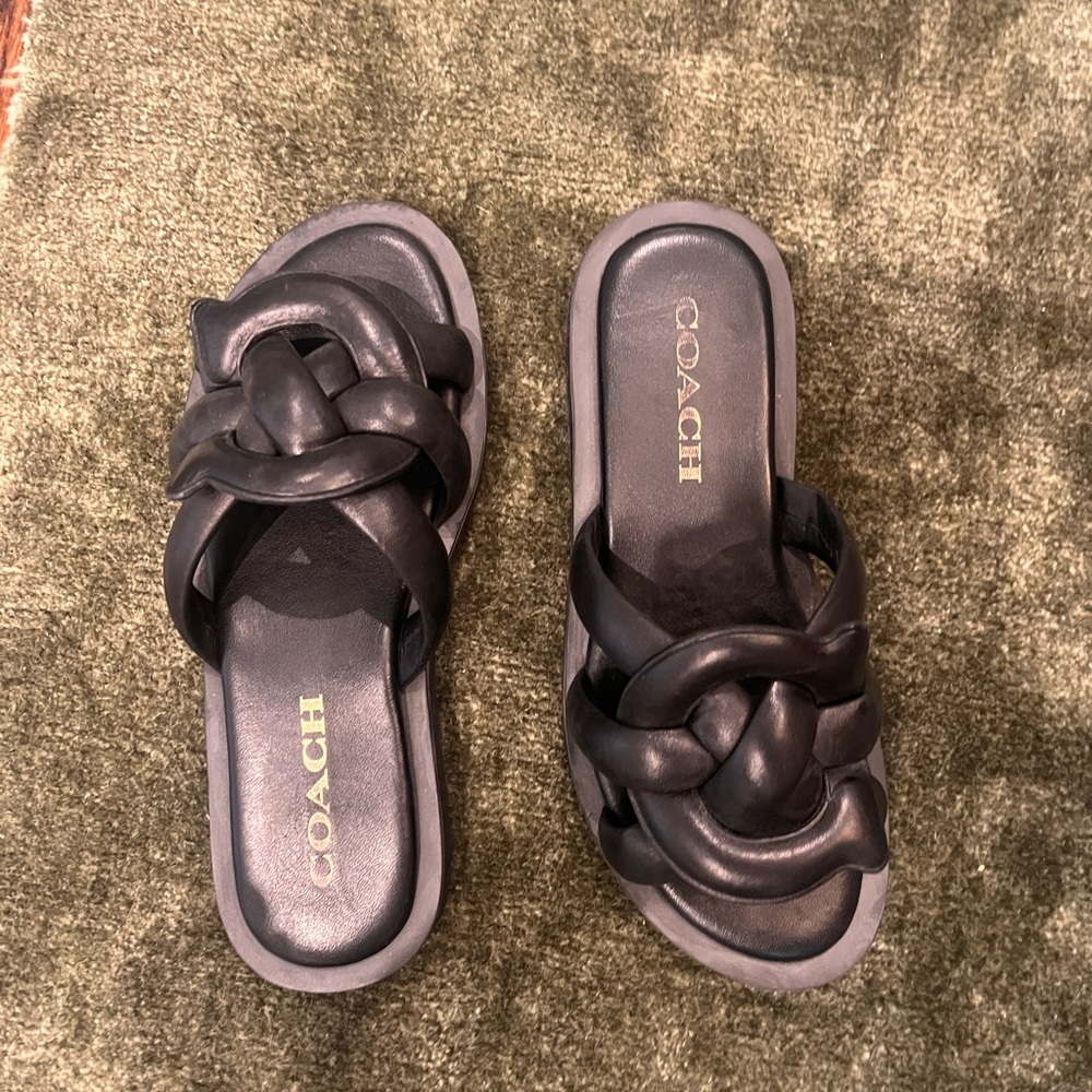 Coach Black Women's Slide Sandals
